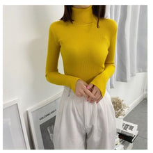 Load image into Gallery viewer, Women Sweaters 2020 Autumn Winter Tops Korean Slim Women Pullover Knitted Sweater Jumper Soft Warm Pull Femme
