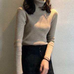 Women Sweaters 2020 Autumn Winter Tops Korean Slim Women Pullover Knitted Sweater Jumper Soft Warm Pull Femme