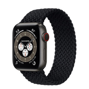 Braided Solo Loop For Apple watch band 44mm 40mm 38mm 42mm FABRIC Nylon Elastic belt bracelet iWatch series 3 4 5 se 6 strap