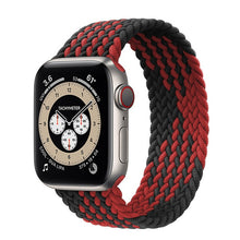 Load image into Gallery viewer, Braided Solo Loop For Apple watch band 44mm 40mm 38mm 42mm FABRIC Nylon Elastic belt bracelet iWatch series 3 4 5 se 6 strap
