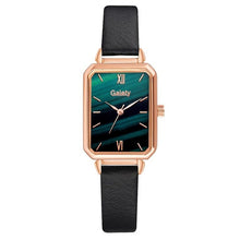 Load image into Gallery viewer, Gaiety Brand Women Watches Fashion Square Ladies Quartz Watch Bracelet Set Green Dial Simple Rose Gold Mesh Luxury Women Watches
