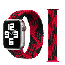 Load image into Gallery viewer, Braided Solo Loop For Apple watch band 44mm 40mm 38mm 42mm Fabric Nylon Elastic belt bracelet iWatch series 3 4 5 se 6 strap
