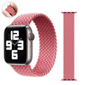 Braided Solo Loop For Apple watch band 44mm 40mm 38mm 42mm Fabric Nylon Elastic belt bracelet iWatch series 3 4 5 se 6 strap