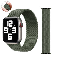 Load image into Gallery viewer, Braided Solo Loop For Apple watch band 44mm 40mm 38mm 42mm Fabric Nylon Elastic belt bracelet iWatch series 3 4 5 se 6 strap
