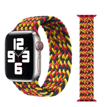 Load image into Gallery viewer, Braided Solo Loop For Apple watch band 44mm 40mm 38mm 42mm Fabric Nylon Elastic belt bracelet iWatch series 3 4 5 se 6 strap
