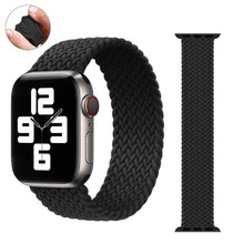 Load image into Gallery viewer, Braided Solo Loop For Apple watch band 44mm 40mm 38mm 42mm Fabric Nylon Elastic belt bracelet iWatch series 3 4 5 se 6 strap
