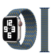 Load image into Gallery viewer, Braided Solo Loop For Apple watch band 44mm 40mm 38mm 42mm Fabric Nylon Elastic belt bracelet iWatch series 3 4 5 se 6 strap
