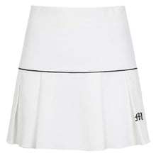 Load image into Gallery viewer, Waatfaak White Pleated Skirt Short Woman Elastic Waist Mini Skirts Sexy Mircro Summer Embroidery Mini Tennis Skirt New Preppy
