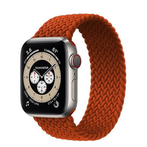 Braided Solo Loop For Apple Watch band 44mm 40mm 42mm 38mm Fabric Nylon Elastic Belt Bracelet iWatch 3 4 5 SE 6 Strap