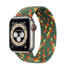 Load image into Gallery viewer, Braided Solo Loop For Apple Watch band 44mm 40mm 42mm 38mm Fabric Nylon Elastic Belt Bracelet iWatch 3 4 5 SE 6 Strap
