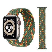 Load image into Gallery viewer, Braided Solo Loop For Apple watch band 44mm 40mm 38mm 42mm Fabric Nylon Elastic belt bracelet iWatch series 3 4 5 se 6 strap
