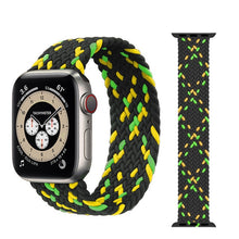 Load image into Gallery viewer, Braided Solo Loop For Apple watch band 44mm 40mm 38mm 42mm Fabric Nylon Elastic belt bracelet iWatch series 3 4 5 se 6 strap
