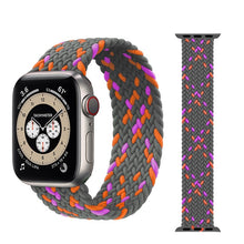 Load image into Gallery viewer, Braided Solo Loop For Apple watch band 44mm 40mm 38mm 42mm Fabric Nylon Elastic belt bracelet iWatch series 3 4 5 se 6 strap
