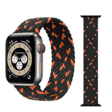 Load image into Gallery viewer, Braided Solo Loop For Apple watch band 44mm 40mm 38mm 42mm Fabric Nylon Elastic belt bracelet iWatch series 3 4 5 se 6 strap
