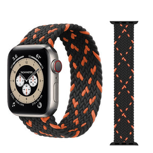 Braided Solo Loop For Apple watch band 44mm 40mm 38mm 42mm Fabric Nylon Elastic belt bracelet iWatch series 3 4 5 se 6 strap