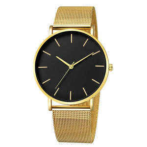 Women Watch Rose Gold Montre Femme 2021 Women's Mesh Belt ultra-thin Fashion relojes para mujer Luxury Wrist Watches reloj mujer