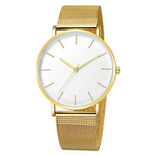 Load image into Gallery viewer, Women Watch Rose Gold Montre Femme 2021 Women&#39;s Mesh Belt ultra-thin Fashion relojes para mujer Luxury Wrist Watches reloj mujer
