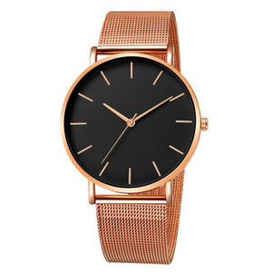 Women Watch Rose Gold Montre Femme 2021 Women's Mesh Belt ultra-thin Fashion relojes para mujer Luxury Wrist Watches reloj mujer