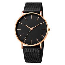 Load image into Gallery viewer, Women Watch Rose Gold Montre Femme 2021 Women&#39;s Mesh Belt ultra-thin Fashion relojes para mujer Luxury Wrist Watches reloj mujer
