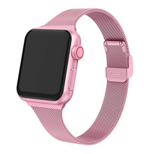 Load image into Gallery viewer, strap For Apple Watch band 44mm 40mm Stainless steel metal bracelet correa for Apple watch 6 5 4 3 SE for iWatch band 42mm 38mm
