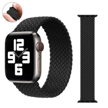 Load image into Gallery viewer, Braided Solo Loop For Apple Watch Band 44mm 40mm 38mm 42mm Fabric Nylon Elastic Belt Bracelet iWatch Series 3 4 5 Se 6 Strap
