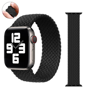 Braided Solo Loop For Apple Watch Band 44mm 40mm 38mm 42mm Fabric Nylon Elastic Belt Bracelet iWatch Series 3 4 5 Se 6 Strap