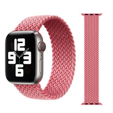 Load image into Gallery viewer, Braided Solo Loop For Apple Watch Band 44mm 40mm 38mm 42mm Fabric Nylon Elastic Belt Bracelet iWatch Series 3 4 5 Se 6 Strap
