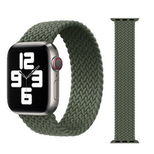 Load image into Gallery viewer, Braided Solo Loop For Apple Watch Band 44mm 40mm 38mm 42mm Fabric Nylon Elastic Belt Bracelet iWatch Series 3 4 5 Se 6 Strap
