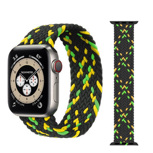 Braided Solo Loop For Apple Watch Band 44mm 40mm 38mm 42mm Fabric Nylon Elastic Belt Bracelet iWatch Series 3 4 5 Se 6 Strap