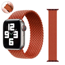 Load image into Gallery viewer, Braided Solo Loop For Apple watch band 44mm 40mm 38mm 42mm Fabric Nylon Elastic belt bracelet iWatch series 3 4 5 se 6 strap
