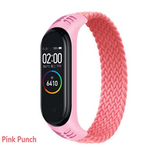 Load image into Gallery viewer, Bracelet for Mi band 5 Strap Nylon Braided Solo Loop pulseira bracelet Miband4 Miband5 Wristband for xiaomi Mi band 4 3 6 strap
