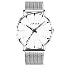 Ladda upp bild till gallerivisning, 2021 Minimalist Men&#39;s Fashion Ultra Thin Watches Simple Men Business Stainless Steel Mesh Belt Quartz Watch relogio masculino
