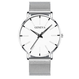 2021 Minimalist Men's Fashion Ultra Thin Watches Simple Men Business Stainless Steel Mesh Belt Quartz Watch relogio masculino