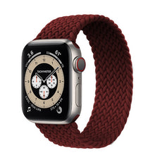 Load image into Gallery viewer, Braided Solo Loop For Apple Watch band 44mm 40mm 42mm 38mm Fabric Nylon Elastic Belt Bracelet iWatch 3 4 5 SE 6 Strap
