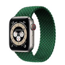 Load image into Gallery viewer, Braided Solo Loop For Apple watch band 44mm 40mm 38mm 42mm FABRIC Nylon Elastic belt bracelet iWatch series 3 4 5 se 6 strap
