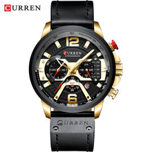 Load image into Gallery viewer, CURREN Casual Sport Watches for Men Blue Top Brand Luxury Military Leather Wrist Watch Man Clock Fashion Chronograph Wristwatch
