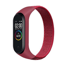 Load image into Gallery viewer, Bracelet for mi band 5 6 Strap Nylon Sport loop watch Belt pulsera correa Miband strap Wristband for xiaomi Mi band 4 3 Bracelet
