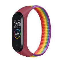 Load image into Gallery viewer, Bracelet for mi band 5 6 Strap Nylon Sport loop watch Belt pulsera correa Miband strap Wristband for xiaomi Mi band 4 3 Bracelet
