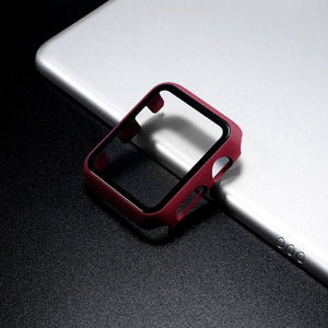 Glass+case For Apple Watch series 6 5 4 3 SE 44mm 40mm iWatch Case 42mm 38mm Screen Protector+cover apple watch Accessories