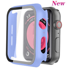 Load image into Gallery viewer, Cover for apple watch case 44mm 40mm 38mm 42mm iwatch case screen protector bumper Tempered Glass apple watch series 6 se 5 4 3
