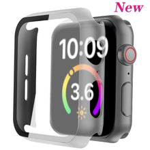 Load image into Gallery viewer, Cover for apple watch case 44mm 40mm 38mm 42mm iwatch case screen protector bumper Tempered Glass apple watch series 6 se 5 4 3
