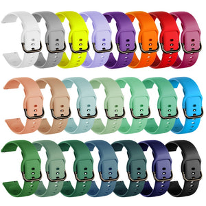 20mm 22mm Silicone Band for Samsung Galaxy Watch 3 42mm 46mm Active 2 Gear S2 S3 Strap Bracelet for Huawei Huami Amazfit Bip/GTS