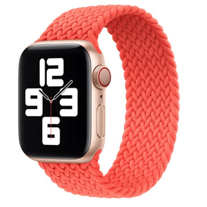 Braided Solo Loop For Apple Watch band 44mm 40mm 42mm 38mm Fabric Nylon Elastic Belt Bracelet iWatch 3 4 5 SE 6 Strap