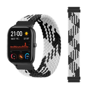 20mm 22mm Braided Solo Loop For Amazfit GTS 2/2e/GTS2 Mini/GTR 42mm 47mm/GTR2/2e/stratos 2/3 Bracelet Watch Amazfit Bip Strap