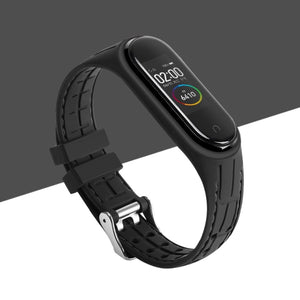 Silicone Smart watchband For Xiaomi Mi band 6 5 4 3 Sport belt For mi band 3/4/5 replacement bracelet for Amazfit band 5 strap