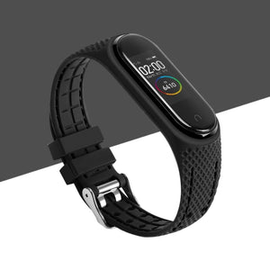 Silicone Smart watchband For Xiaomi Mi band 6 5 4 3 Sport belt For mi band 3/4/5 replacement bracelet for Amazfit band 5 strap