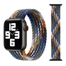 Load image into Gallery viewer, Braided Solo Loop For Apple Watch Band 44mm 40mm 38mm 42mm Fabric Nylon Elastic Belt Bracelet iWatch Series 3 4 5 Se 6 Strap
