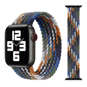 Braided Solo Loop For Apple Watch Band 44mm 40mm 38mm 42mm Fabric Nylon Elastic Belt Bracelet iWatch Series 3 4 5 Se 6 Strap