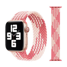 Load image into Gallery viewer, Braided Solo Loop For Apple Watch Band 44mm 40mm 38mm 42mm Fabric Nylon Elastic Belt Bracelet iWatch Series 3 4 5 Se 6 Strap
