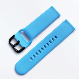 20mm 22mm Silicone Band for Samsung Galaxy Watch 3 42mm 46mm Active 2 Gear S2 S3 Strap Bracelet for Huawei Huami Amazfit Bip/GTS